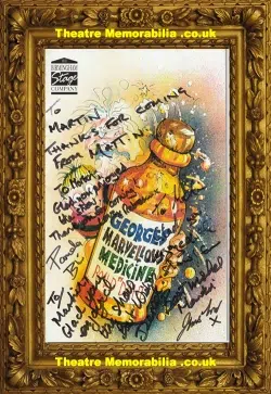 Georges Marvelous Medicine signed theatre programme, Birmingham Stage Company