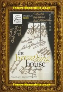 Edinburgh Royal Lyceum – The Breathing House 2003 – Multi Signed Autographed