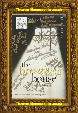 The Breathing House signed theatre programme, Royal Lyceum Edinburgh 2003