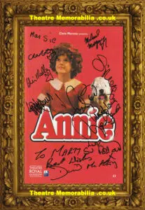 Glasgow Theatre Royal – Annie 2009 – Multi Signed Autographed