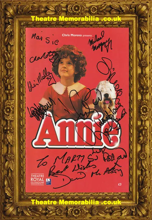 Annie signed theatre programme, Theatre Royal Glasgow 2009 - image 2