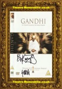 Ben Kingsley Signed Autograph Gandhi DVD Cover