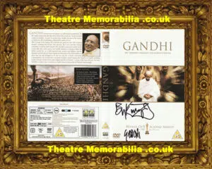 Ben Kingsley Signed Autograph Gandhi DVD Cover