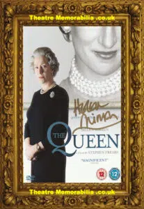 Helen Mirren Signed Autograph The Queen DVD Cover