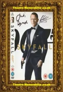 Judi Dench + Ben Loyd Holmes Signed Autograph James Bond DVD Cover