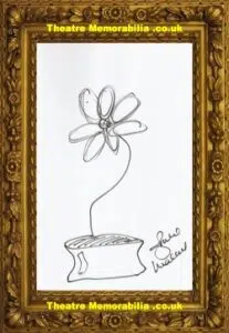 Julie Walters Autographed Signed Doodle Harry Potter Molly Weasley