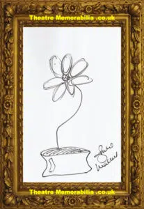 Julie Walters Autographed Signed Doodle Harry Potter Molly Weasley