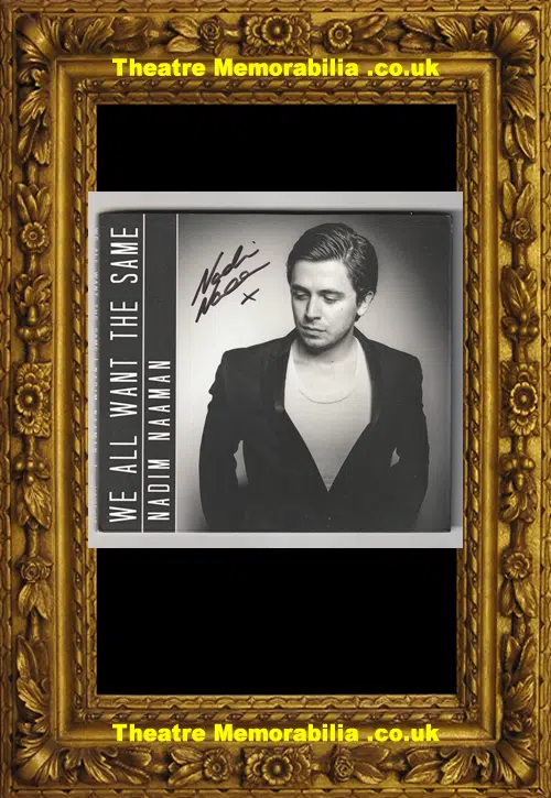 Nadim Naaman signed CD We All Want The Same 2013 - image 2