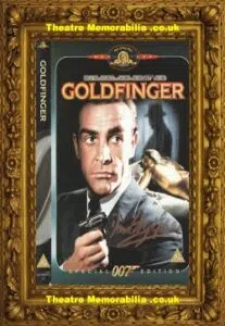 Shirley Bassey Signed Autograph James Bond Goldfinger DVD Cover
