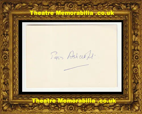 Dame Peggy Ashcroft autograph signed card - image 3