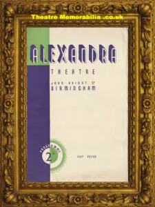 Birmingham Alexandra Theatre – Hay Fever – 1941