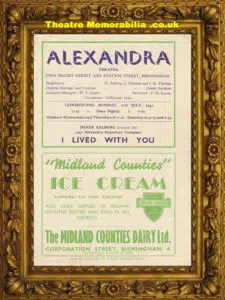 Birmingham Alexandra Theatre – I Lived With You – 1941