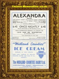 Birmingham Alexandra Theatre – Love and Mr Winterton – 1942