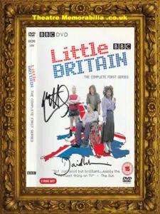 Little Britain David Walliams + Matt Lucas Signed Autograph DVD Cover