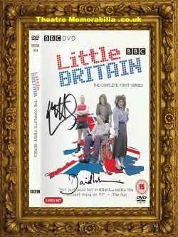 Little Britain David Walliams + Matt Lucas Signed Autograph DVD Cover