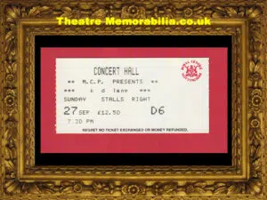 Nottingham Royal Centre Theatre – K D Lang Concert Ticket 2000
