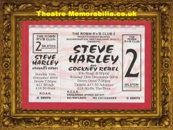 Wolverhampton Bilston Robin RnB Club – Steve Harley Cockney Rebel Concert Ticket 2004