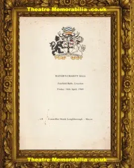 London Fairfields Hall Croydon – Mayors Charity Ball – 1989