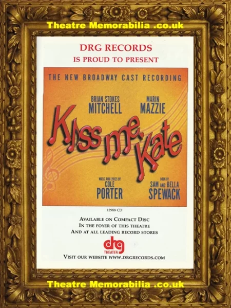  London Victoria Theatre – Kiss Me Kate – 2001 - Theatre Memorabilia - Theatre Programmes Theatre Memorabilia - Theatre Programmes