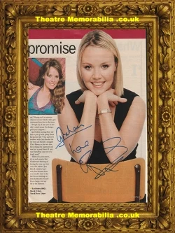 Charlie Brooks signed magazine picture page, EastEnders