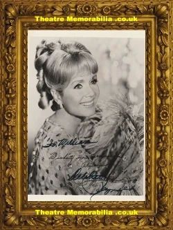 Debbie Reynolds signed photograph, 1960s