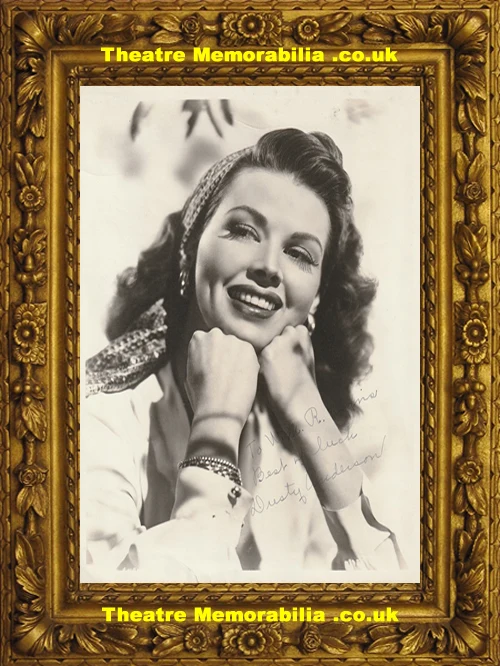 Dusty Anderson signed photograph card - image 2