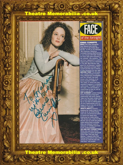 Emma Cunniffe signed magazine picture page - image 2