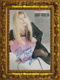Gaby Roslin Autograph Signed Picture The Big Breakfast