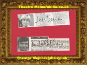 Judi Dench + Michael Williams Autograph Signed