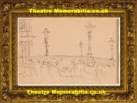 L S Lowry Drawing Pen Ink Pencil Sketch – Seated In The Morning 1949