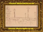 L S Lowry Drawing Pen Ink Pencil Sketch – Seated In The Morning 1949