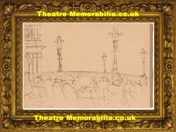 L S Lowry attributed double sided sketch Seated In The Morning 1949