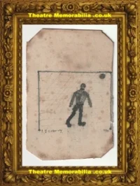 L S Lowry Drawing Pen Ink Sketch – Goalkeeper Football 1938