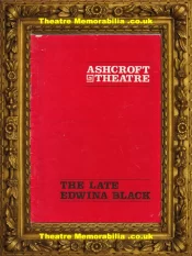 London Ashcroft Theatre – The Late Edwina Black – 1977 – Croydon