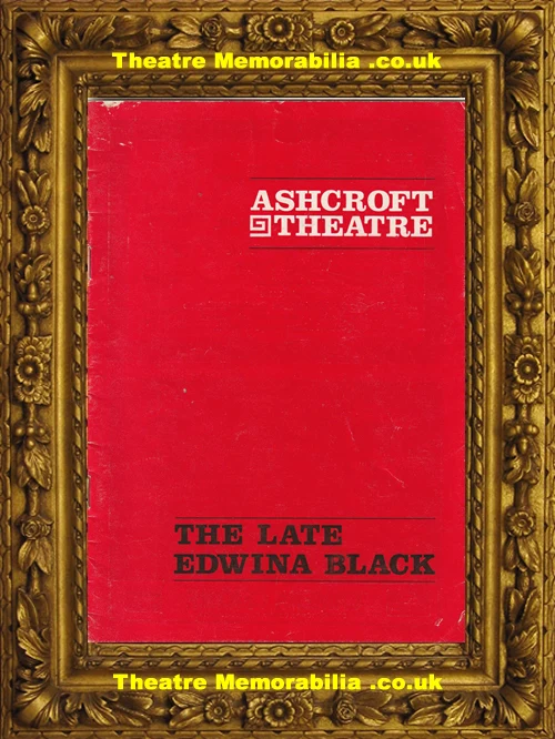 The Late Edwina Black theatre programme, Ashcroft Theatre Croydon 1977 - image 2