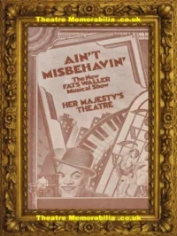 London Her Majestys Theatre – Ain’t Misbehavin – 1979 – Fats Waller