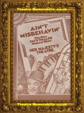 London Her Majestys Theatre – Ain’t Misbehavin – 1979 – Fats Waller