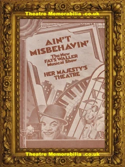 Ain't Misbehavin theatre programme, Her Majestys Theatre London 1979