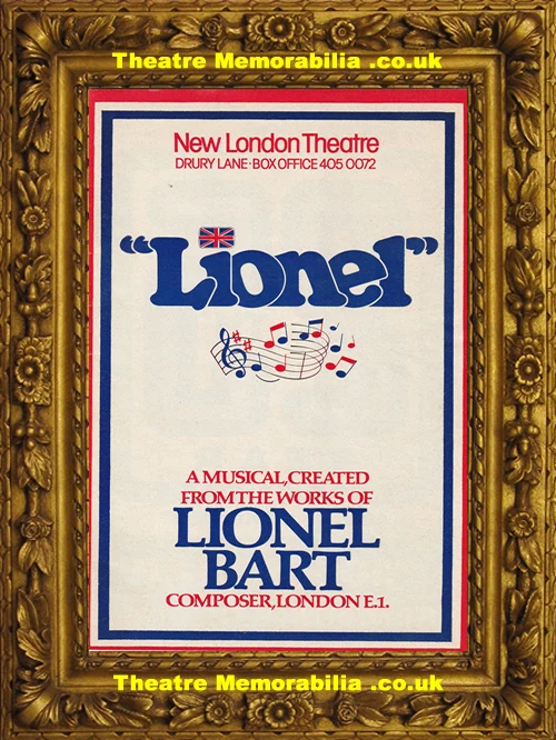 Lionel theatre programme, New Theatre London 1977 - image 2