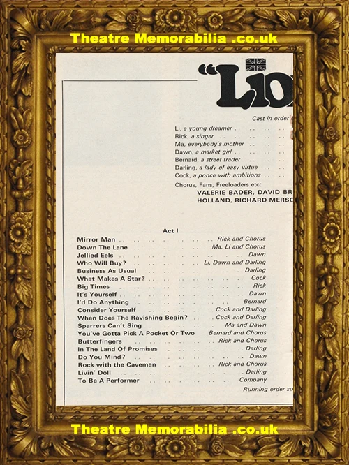Lionel theatre programme, New Theatre London 1977 - image 4