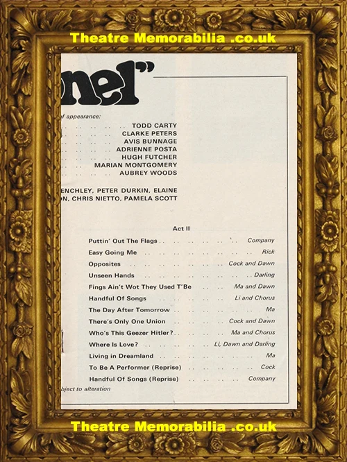 Lionel theatre programme, New Theatre London 1977 - image 5