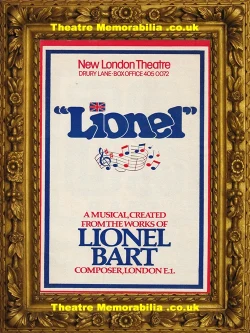 Lionel theatre programme, New Theatre London 1977