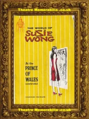 London Prince Of Wales Theatre – The World Of Susie Wong – 1959
