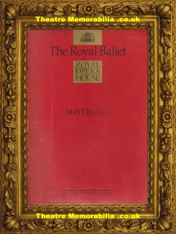 Mayerling ballet programme Royal Opera House London 1992