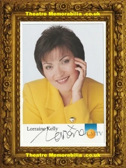 Lorraine Kelly signed GMTV cast card
