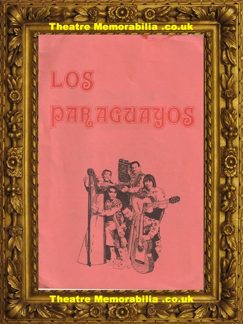 Los Paraguayos Reynaldo Meza 1960s programme multi signed - image 2