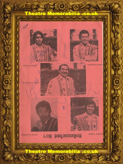 Los Paraguayos Reynaldo Meza 1960s programme multi signed - image 6