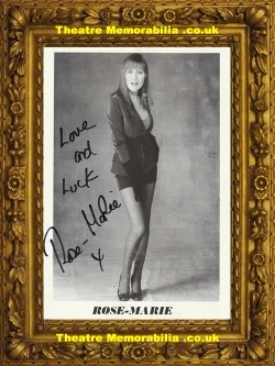 Rose Marie signed photo, Irish singer