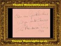 Anderson Twins Autograph Signed Sheet 1948