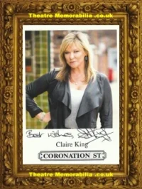 Claire King Autograph Signed Picture – Coronation Street